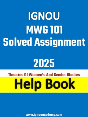 IGNOU MWG 101 Solved Assignment 2025